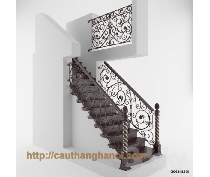 Cầu thang sắt nghệ thuật MD01